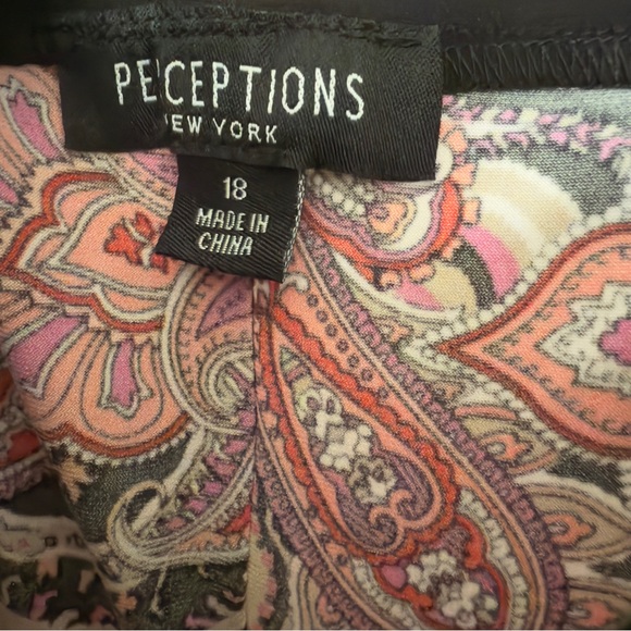 Perceptions New York Size 18 Multicolor Paisley Sleeveless Whimsigoth Dress NWT - Picture 7 of 7